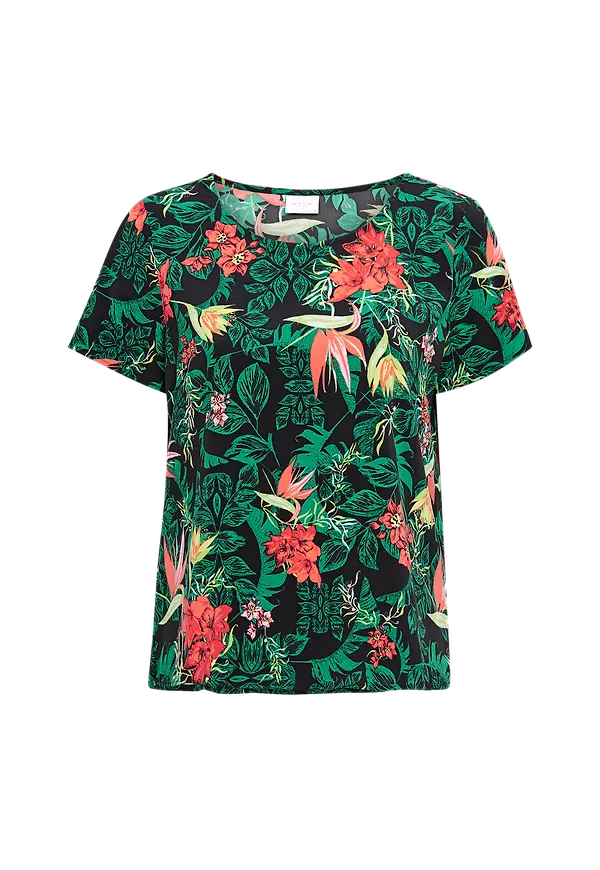 Vila - Topp viLaia S/S Top - Svart