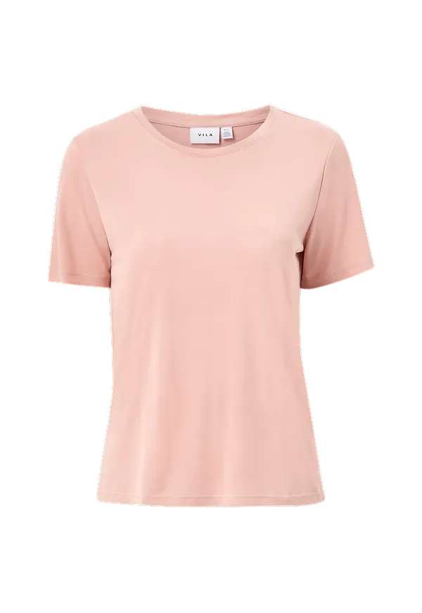 Vila - Topp viModala O-neck S/S Top - Rosa
