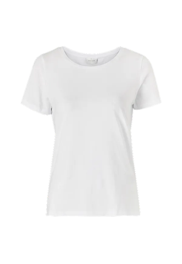 Vila - Topp viSus O-Neck S/S - Vit