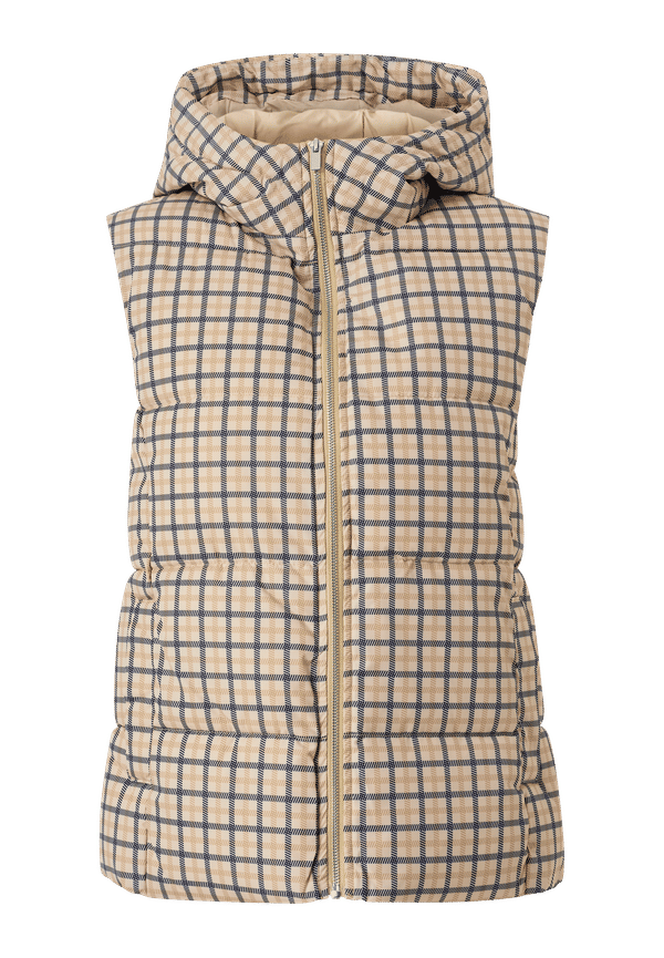 Vila - Väst viKarla Short Puffer Vest - Beige