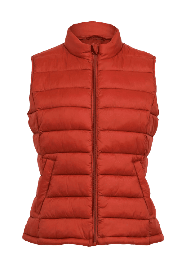 Vila - Väst viMinsk Short Quilted Waistcoat - Röd