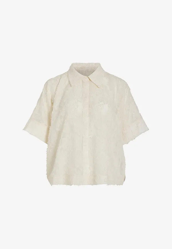 Rouge Edit - Blus Roukyoto 2/4 Shirt - Vit