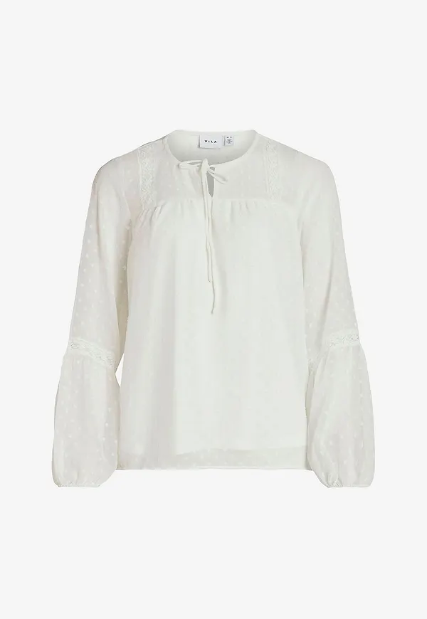 Vila - Blus viEdee L/S Top - Vit