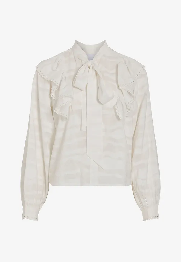 Vila - Blus viHalli Flounce - Vit
