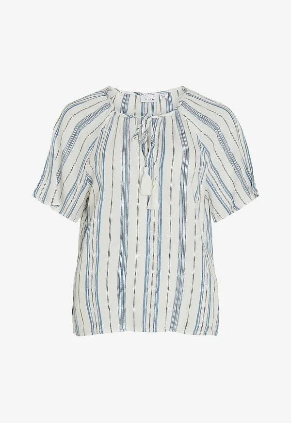 Vila - Blus viJuva S/S Top - Beige