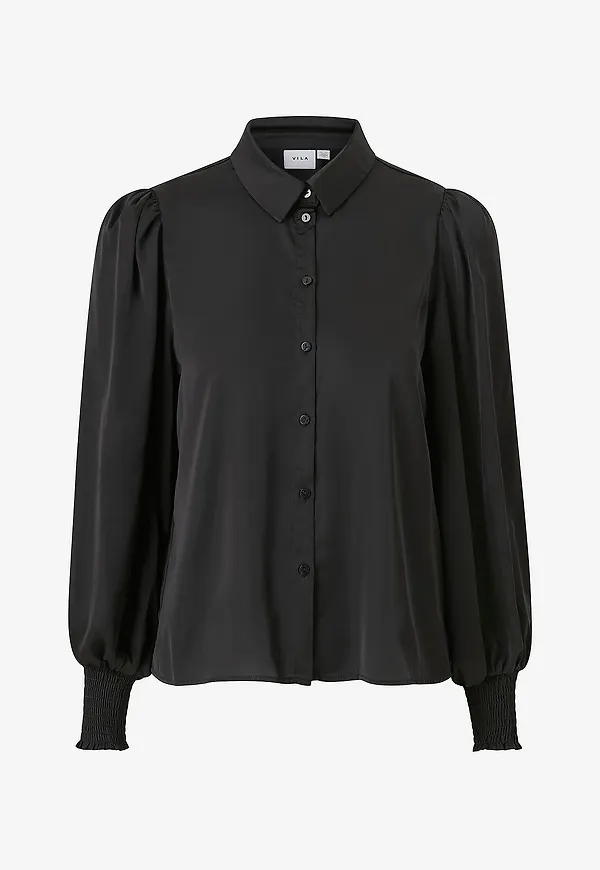 Vila - Blus viKenzie L/S Shirt - Svart