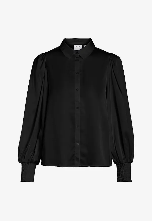 Vila - Blus viKenzie L/S Shirt - Svart