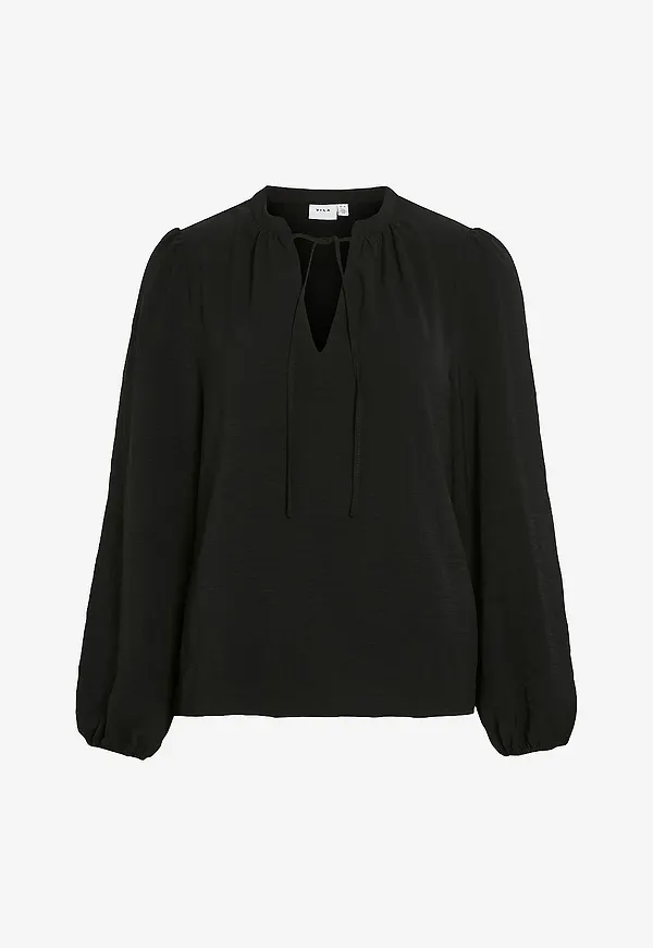 Vila - Blus viNova L/S Top - Svart