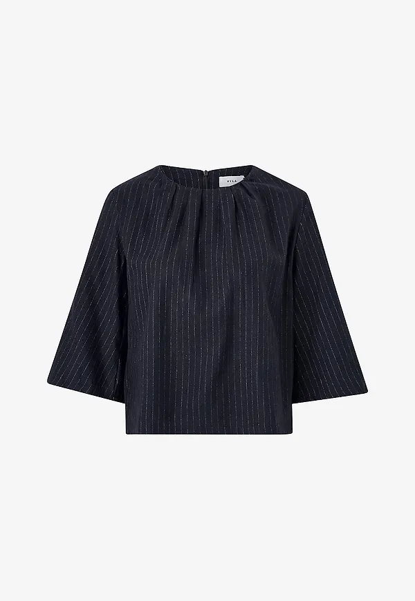 Vila - Blus viVicca 3/4 Top - Blå