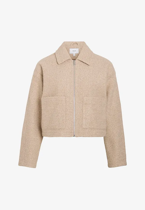 Vila - Jacka viJadas Zipper Jacket - Beige