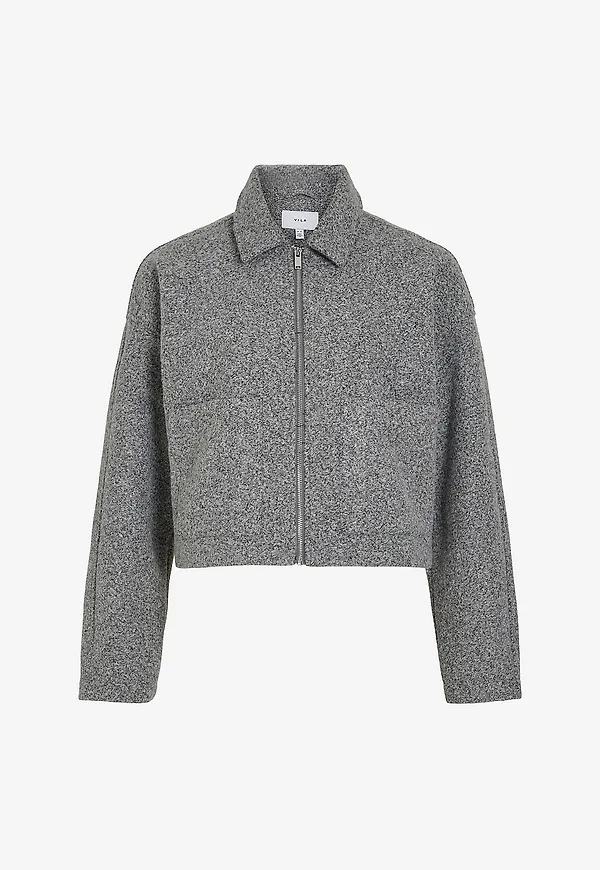 Vila - Jacka viJadas Zipper Jacket - Grå
