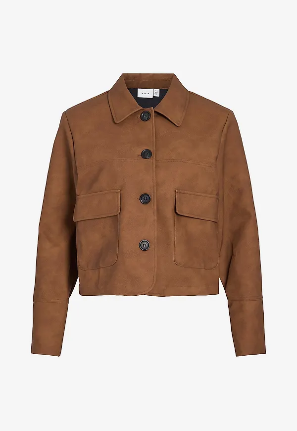 Vila - Jacka viKira L/S Jacket - Brun
