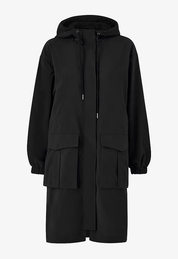 Vila - Jacka viSiliana Long Parka Jacket - Svart