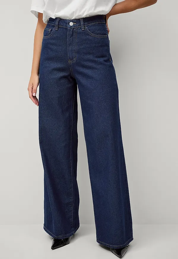Vila - Jeans viMalou HW Wide Jeans - Blå