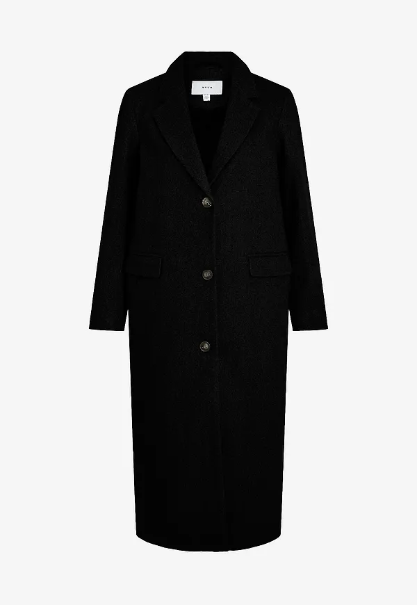 Vila - Kappa viSolo L/S Coat - Svart