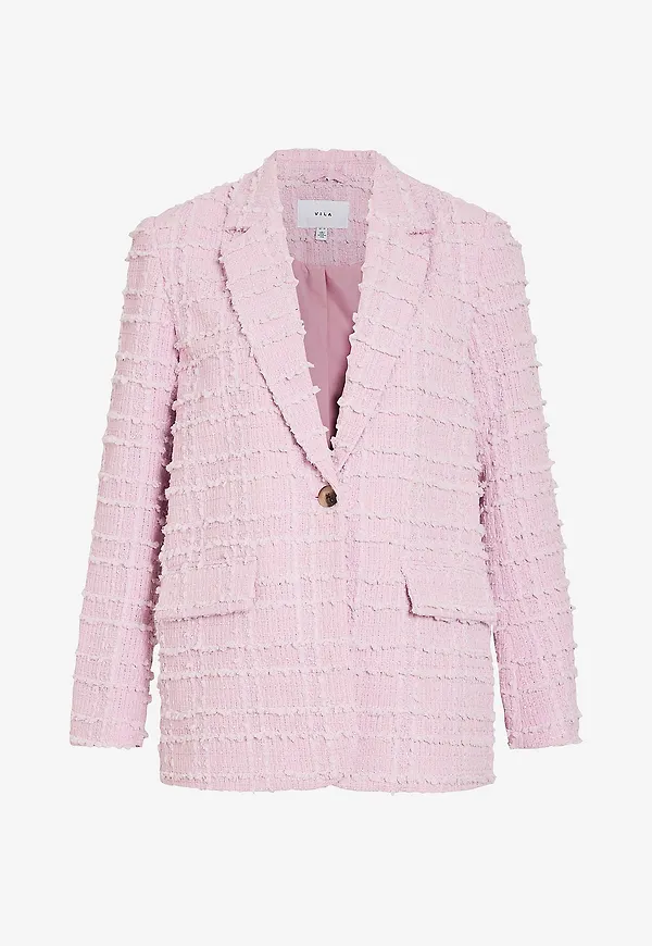Vila - Kavaj viArisana L/S Blazer - Rosa