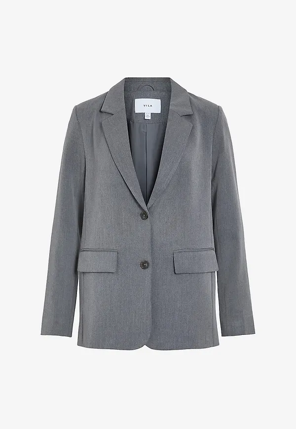 Vila - Kavaj viVarone Loose Blazer - Grå