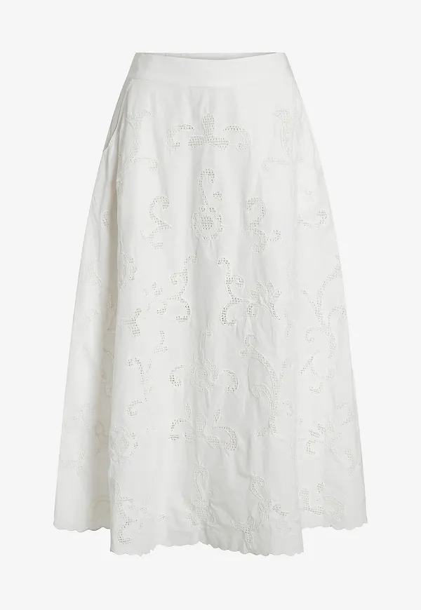 Rouge Edit - Kjol rouAmeline HW Ankle Skirt - Vit