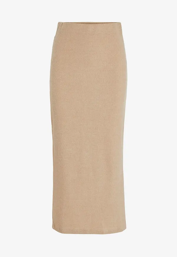 Vila - Kjol viLuna Ankel Pencil Skirt - Beige