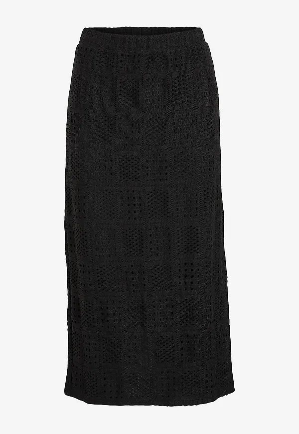 Vila - Kjol viNovira HW Midi Skirt - Svart