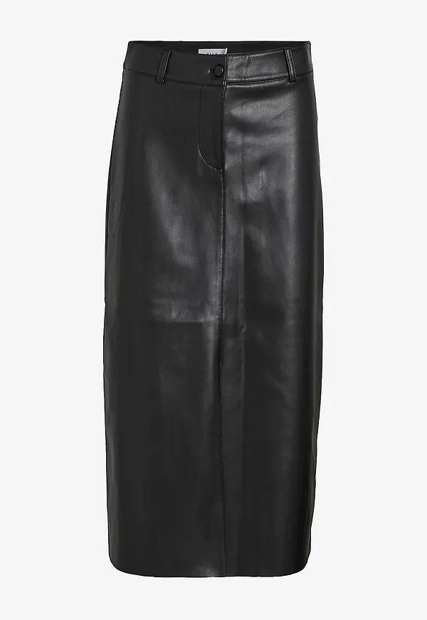Vila - Kjol Visino Midi Skirt #8 - Svart