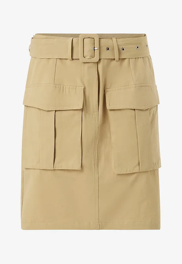 Vila - Kjol viVala HW Cargo Skirt - Beige