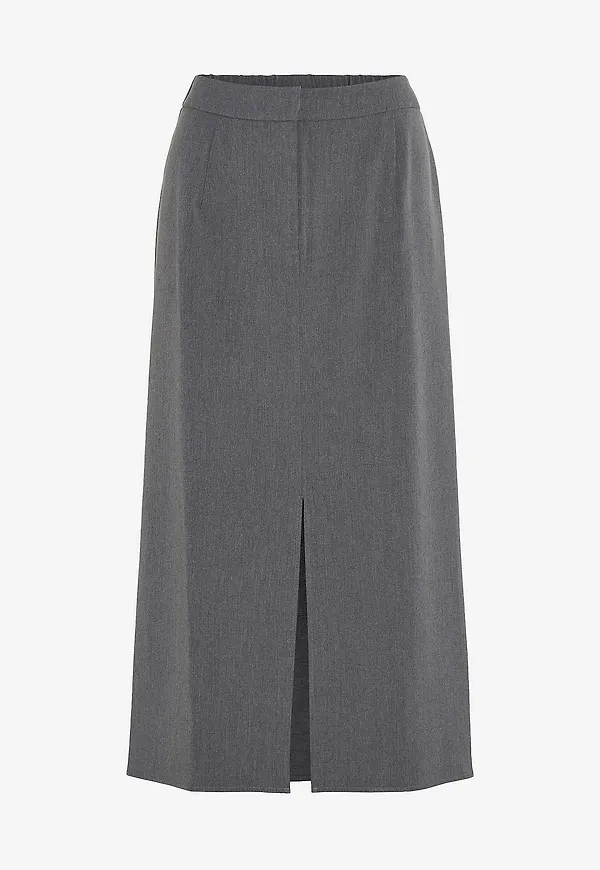 Vila - Kjol viVarone HW Long Skirt - Grå