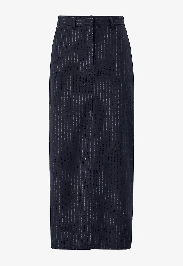 Vila - Kjol viVicca HW Ankle Skirt - Blå