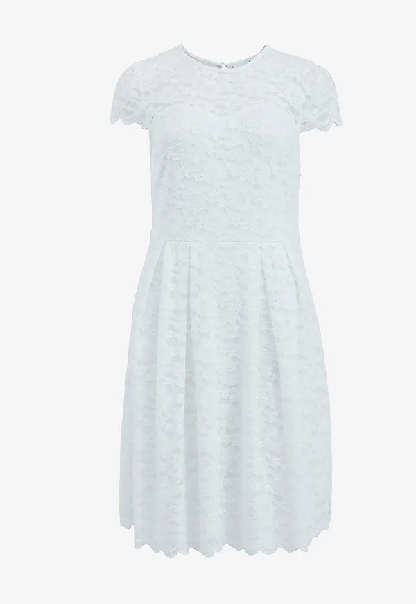 Vila - Klänning viKalila Capsleeve Lace Dress - Vit