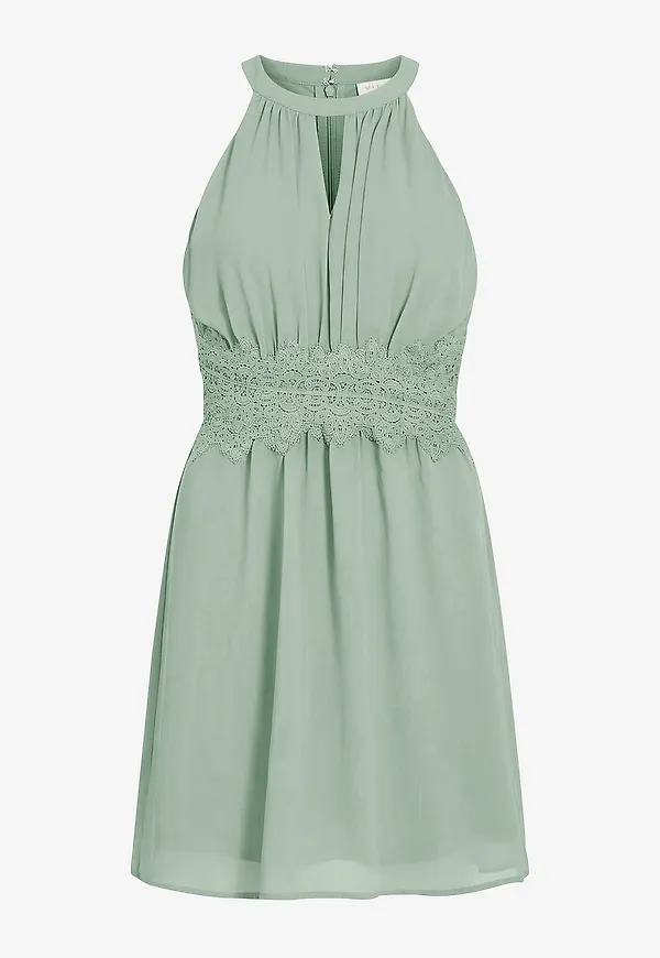 Vila - Klänning viMilina Halterneck Dress - Grön