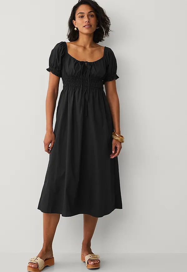Vila - Klänning viVillas Midi Smock Dress - Svart