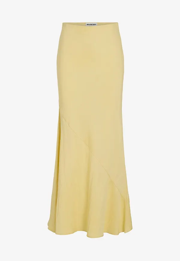 Rouge Edit - Maxikjol Rouetienne HW Ankle Skirt - Gul