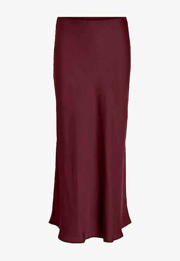 Vila - Maxikjol viEllette HW Long Skirt - Röd