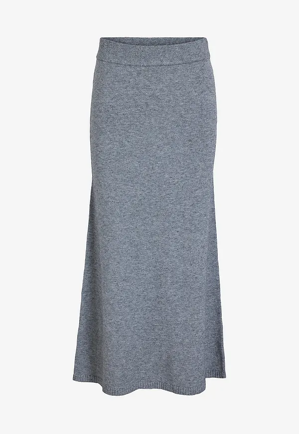 Vila - Maxikjol viLilo Ancle Knit Skirt - Grå