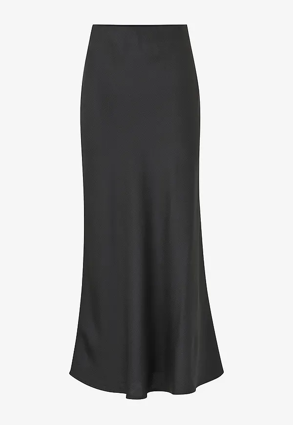 Vila - Maxikjol viTyla HW Midi Skirt - Svart