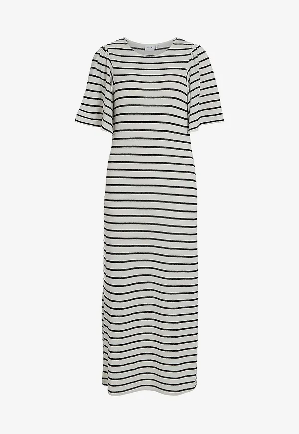 Vila - Maxiklänning viBia S/S Long Dress #5 - Beige