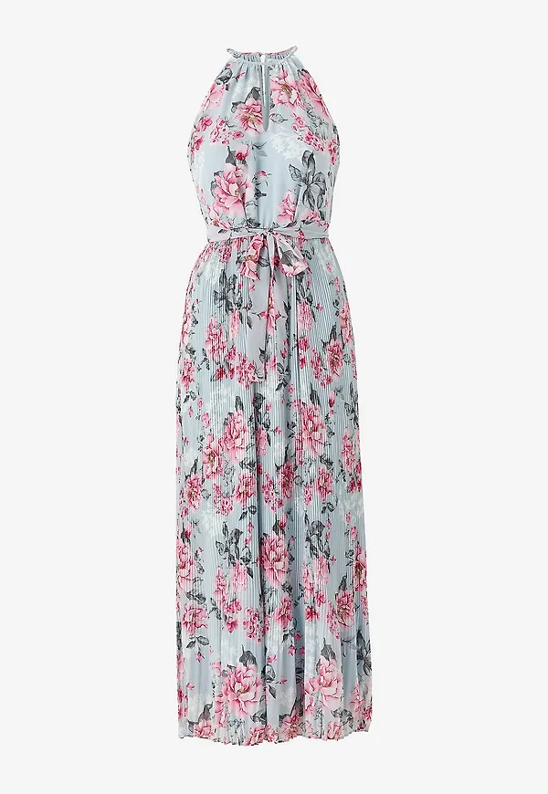 Vila - Maxiklänning viJuliette Plisse Ankle Dress - Blå