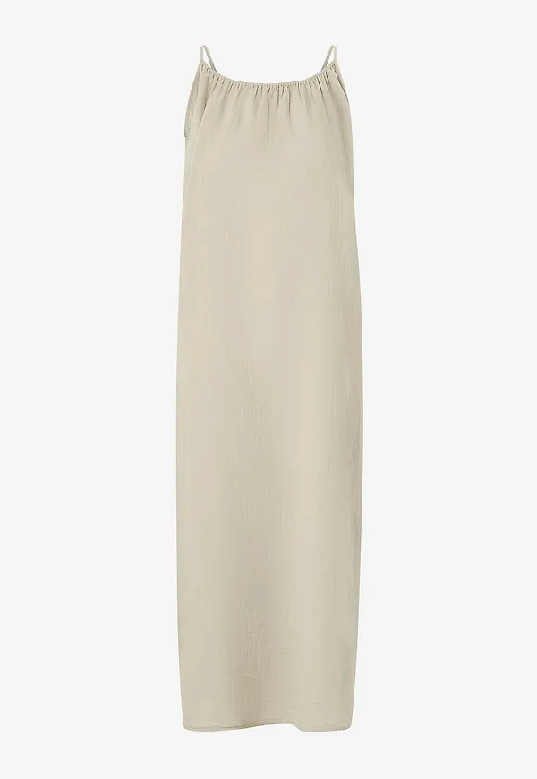 Vila - Maxiklänning viLania Maxi Slip Dress - Beige