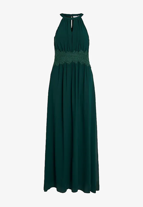 Vila - Maxiklänning viMilina Halterneck Maxi Dress - Blå