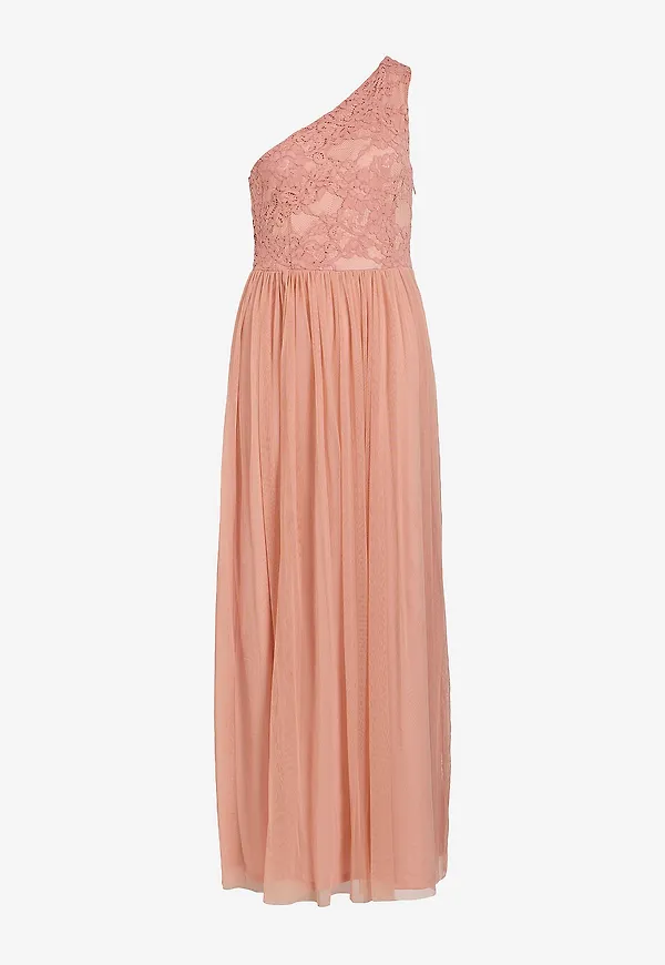 Vila - Maxiklänning viUlricana Oneshoulder Maxi Dress - Rosa