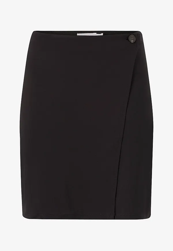 Vila - Omlottkjol viSavannah Short Skirt - Svart