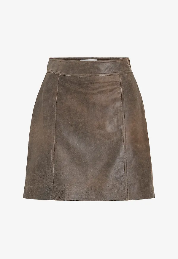 Rouge Edit - Skinnkjol RouNila HW Short - Brun