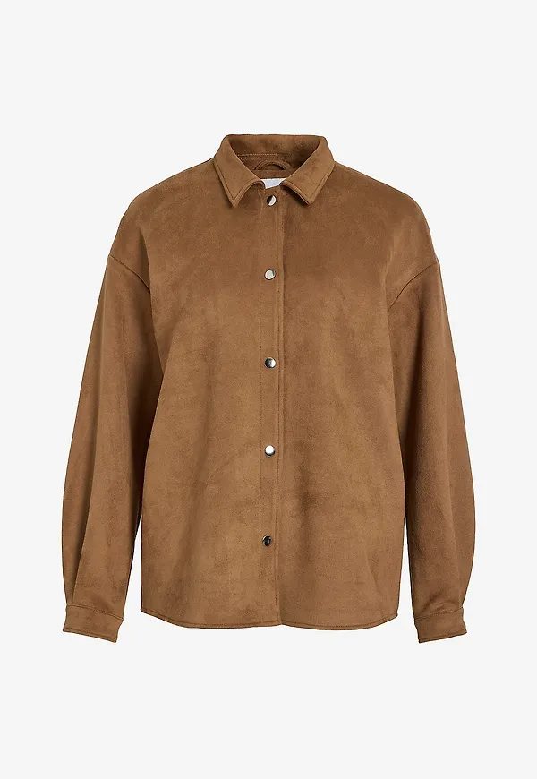 Vila - Skjorta viFaddy L/s Shirt - Brun