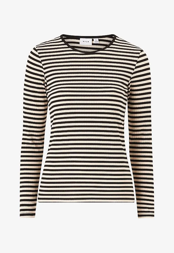 Vila - Topp viAspen L/S Top - Svart