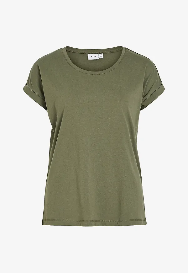 Vila - Topp viDreamers New Pure T-shirt - Grön
