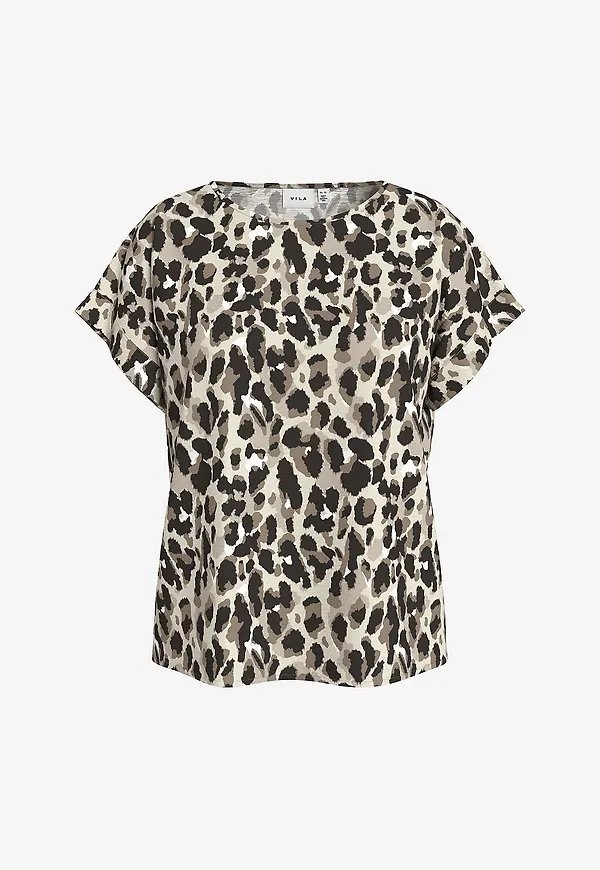 Vila - Topp viJosa S/S Top - Beige