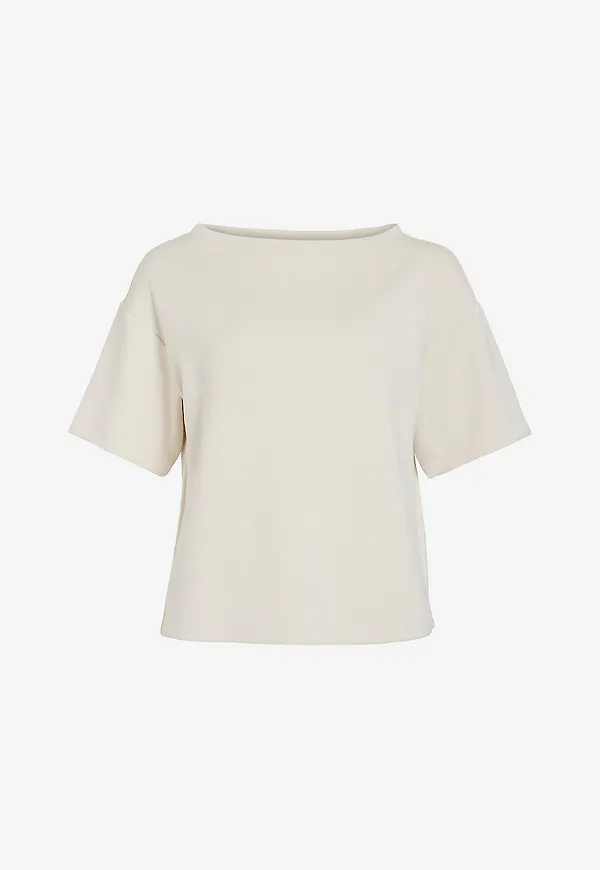 Vila - Topp viKarena Boatneck 2/4 - Vit