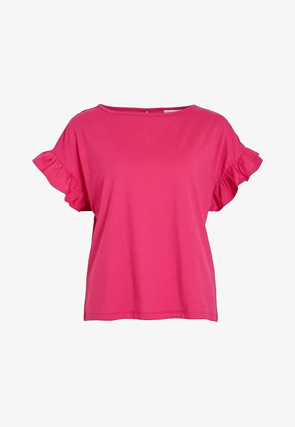 Vila - Topp viSummera Boat Neck S/S Top - Rosa