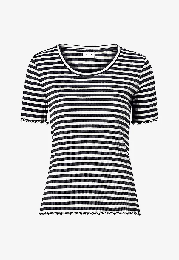 Vila - Topp viThessa S/S Top - Svart