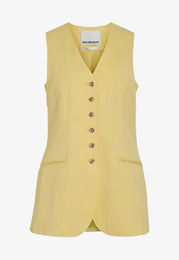Rouge Edit - Väst rouEtienne Waistcoat - Gul